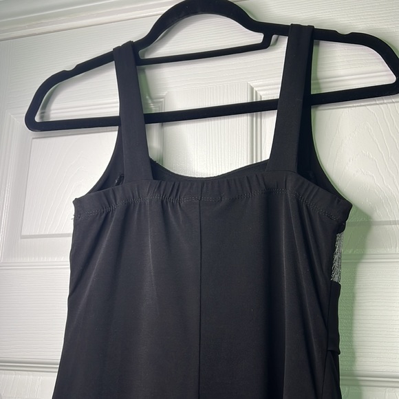 Sweet Storm Black and Silver Metallic Party Dress, Size Small - Picture 6 of 9